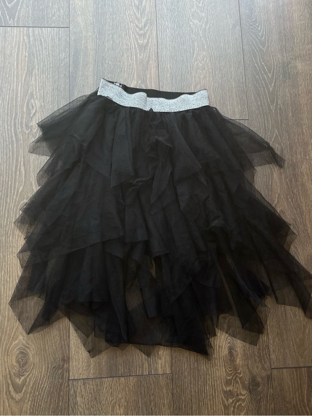 Black Layered Tulle Skirt